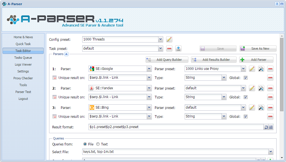 A-Parser 1.1.463 Enterprise